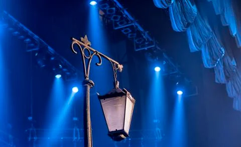 Light in the theater. Stock Photos