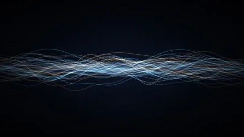 Light Threads Weaving Into Glowing Ribbon Title Band Animation 스톡 동영상 347071267