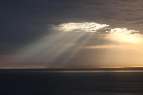 Light through clouds Stock Photos