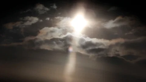 A light through the dark sky Stock Footage 112294397