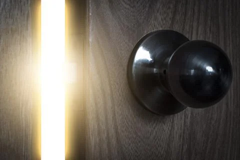 The light through the open door Foto stock