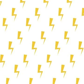 Light thunderbolt seamless pattern, stroke thunderstorm background 스톡 일러스트