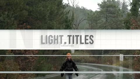 Light Titles for After Effects Stock After Effects
