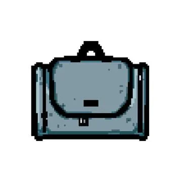 Light toiletry bag pixel art vector illustration Stock Illustration