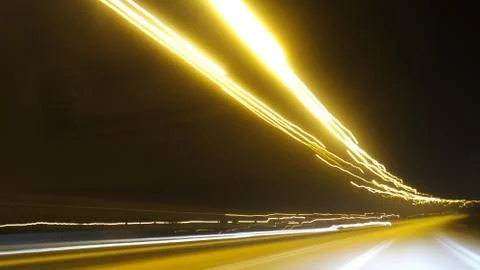 Light trace lights Stock Photos