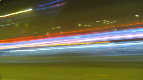 Light trace lights Foto stock