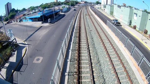 Light traffic in the city Stock Footage 84000512