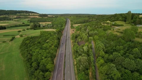 Light traffic on the highway Stock Footage 246374139
