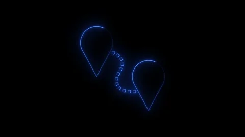Light trail animation of a glowing heart shape Stock Footage 345693384