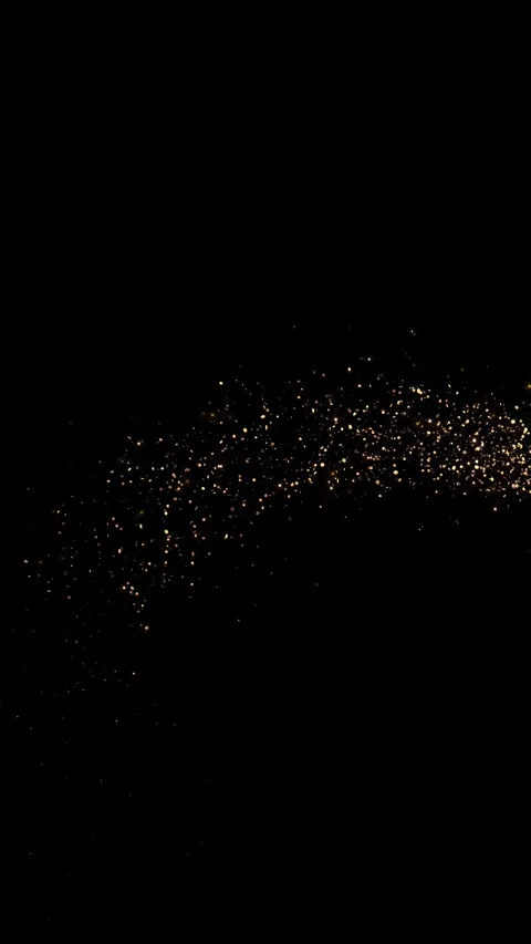 Light trail circle on black background. luxury sparkling glitter circular Vídeo Stock 333894004