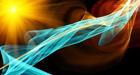 Light Trail Communications Management Technology. Streaming Data Technology L Stock Illustration