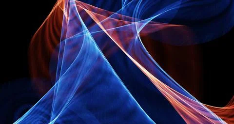 Light Trail Communications Management Technology. Streaming Data Technology L Illustrazione stock