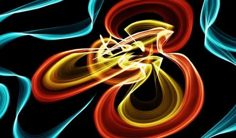 Light Trail Communications Management Technology,. Streaming Data Technology  Illustrazione stock