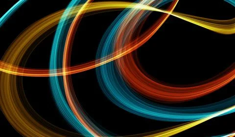 Light Trail Communications Management Technology. Streaming Data Technology L Illustrazione stock