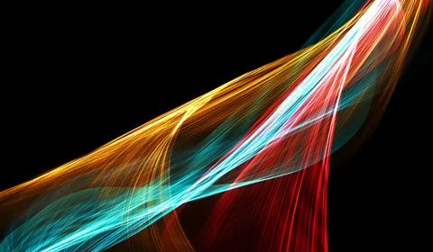 Light Trail Communications Management Technology. Streaming Data Technology L Stock Illustration