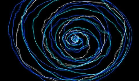 Light Trail Communications Management Technology,. Streaming Data Technology  Illustrazione stock