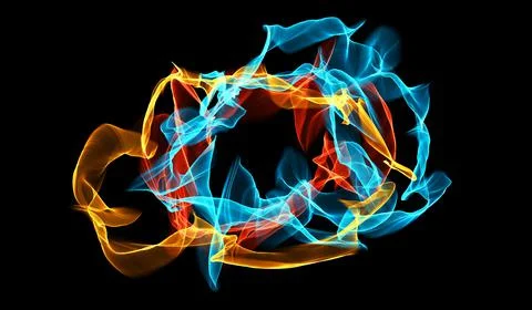 Light Trail Communications Management Technology,. Streaming Data Technology  Stock Illustration