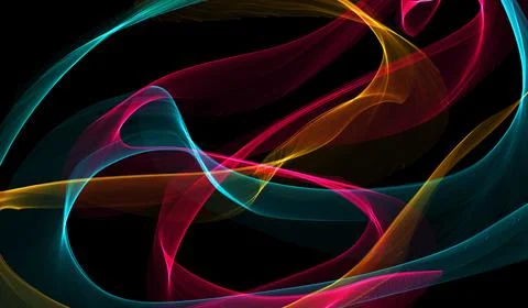 Light Trail Communications Management Technology,. Streaming Data Technology  Illustrazione stock