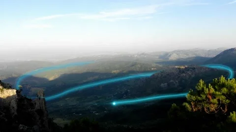 Light trail Stock Footage 154851313