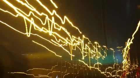 Light trail night Stock Photos