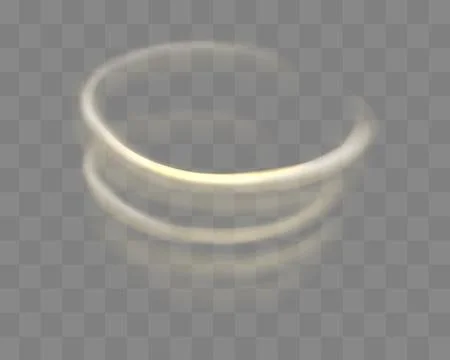 Light trail wave, fire path trace line and effect curve twirl. Neon motion ef Stock Illustration