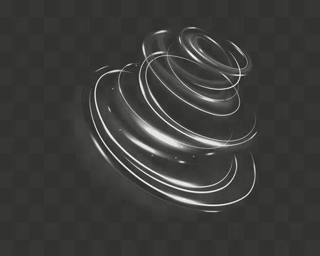 Light trail wave, fire path trace line and effect curve twirl. Neon motion .. Stock Illustration