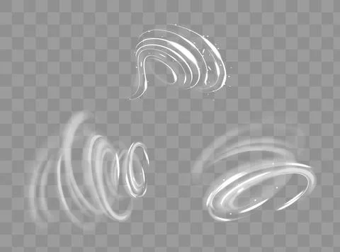 Light trail wave, fire path trace line and effect curve twirl. Neon motion .. Stock Illustration