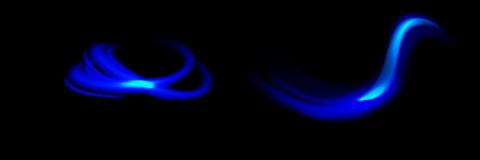 Light trail wave, fire path trace line, car lights, optic fiber and Stock Illustration