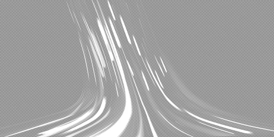 Light trail wave, fire path trace line and effect curve twirl. Neon motion Stock Illustration