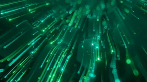 Light trails abstract background 3D render seamless loop animation Stock Footage 136571857