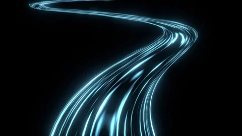 Light trails, abstract traffic , exchange, energretic flow. Stock Footage 327941485