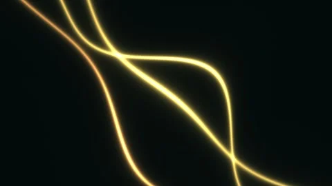Light trails create patterns in dark space with bright glow Stock Footage 338330608