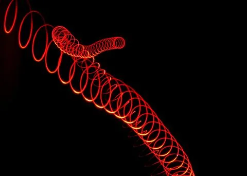 Light trails in the dark Stock Photos