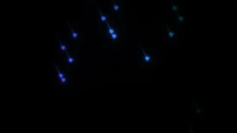 Light trails fall against a dark background Stock Footage 338289874