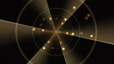 Light trails form geometric patterns in dark background Stock Footage 338294730
