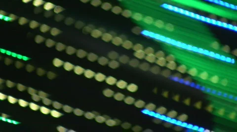 Light trails. Green and blue. Stock Footage