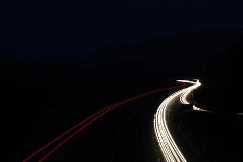 Light trails - Low shutter_Still Stock Photos