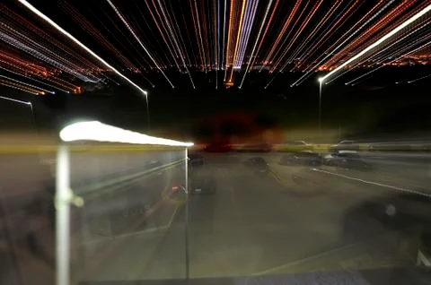 Light trails Stock Photos