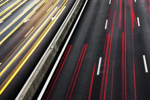 Light trails Stock Photos