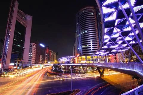 Light trails Stock Photos