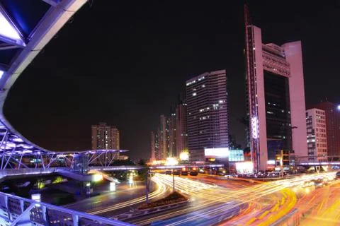 Light trails Stock Photos