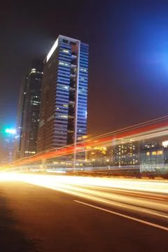 Light trails Stock Photos