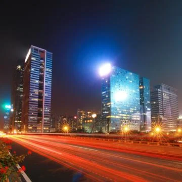 Light trails Stock Photos