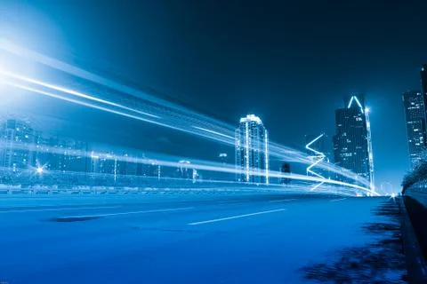 Light trails Stock Photos