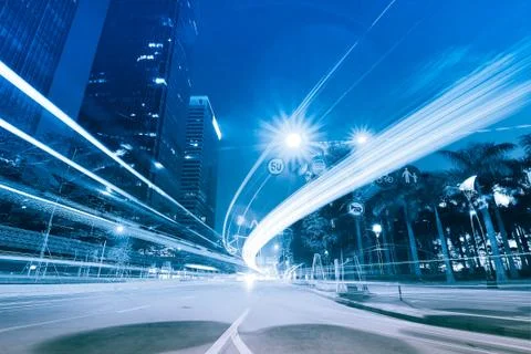 Light trails Stock Photos