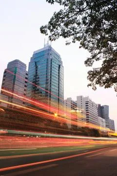 Light trails Stock Photos