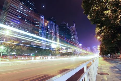 Light trails Stock Photos