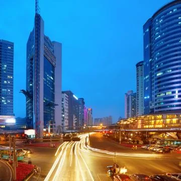 Light trails Stock Photos