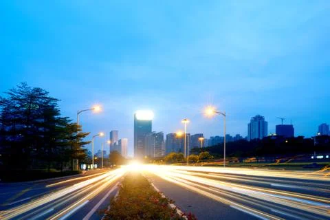 Light trails Stock Photos