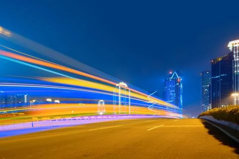 Light trails Stock Photos